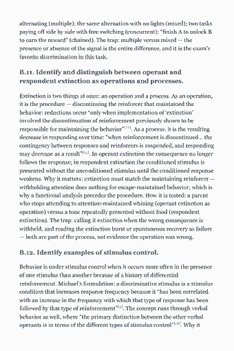 Page 22 of the BCBA Study Guide — 2026 Edition PDF — Chapter 2: Concepts and Principles: alternating (multiple); the same alternation with no lights (mixed); two tasks paying off side by side with free switching (concurrent); “finish A to unlock B…