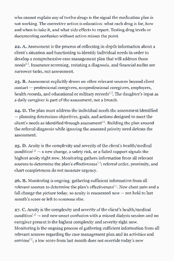 Page 103 of the CCM Study Guide — 2026 Edition PDF — Chapter 6. Ethical, Legal, and Practice Standards: who cannot explain any of twelve drugs is the signal the medication plan is not working. The corrective action is education: what each drug is for, how and…