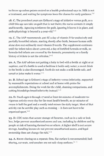 Page 80 of the CPN Study Guide — 2026 Edition PDF — Practice Exam: to throw up unless poison control or a health professional says to. Milk is not a treatment, and waiting for symptoms loses the chance for early guidance.[4]…