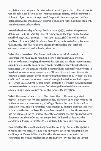 Page 257 of the NMLS SAFE MLO — Complete Study Guide (2026) PDF — Part I — Adjustable-rate mortgages: regulation does not prescribe a form for it; what it prescribes is that silence is not enough. A creditor may not treat the passage of time, or the consumer’s…