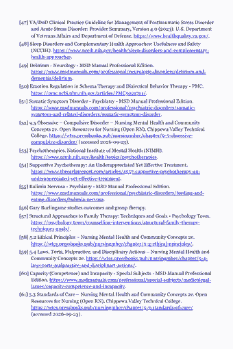 Page 125 of the PMHNP-BC Study Guide — 2026 Edition PDF — Appendix C. High-Yield Decision Tables Antidepressant selection cues: [47] VA/DoD Clinical Practice Guideline for Management of Posttraumatic Stress Disorder and Acute Stress Disorder: Provider Summary, Version 4.0 (2023). U.S.…