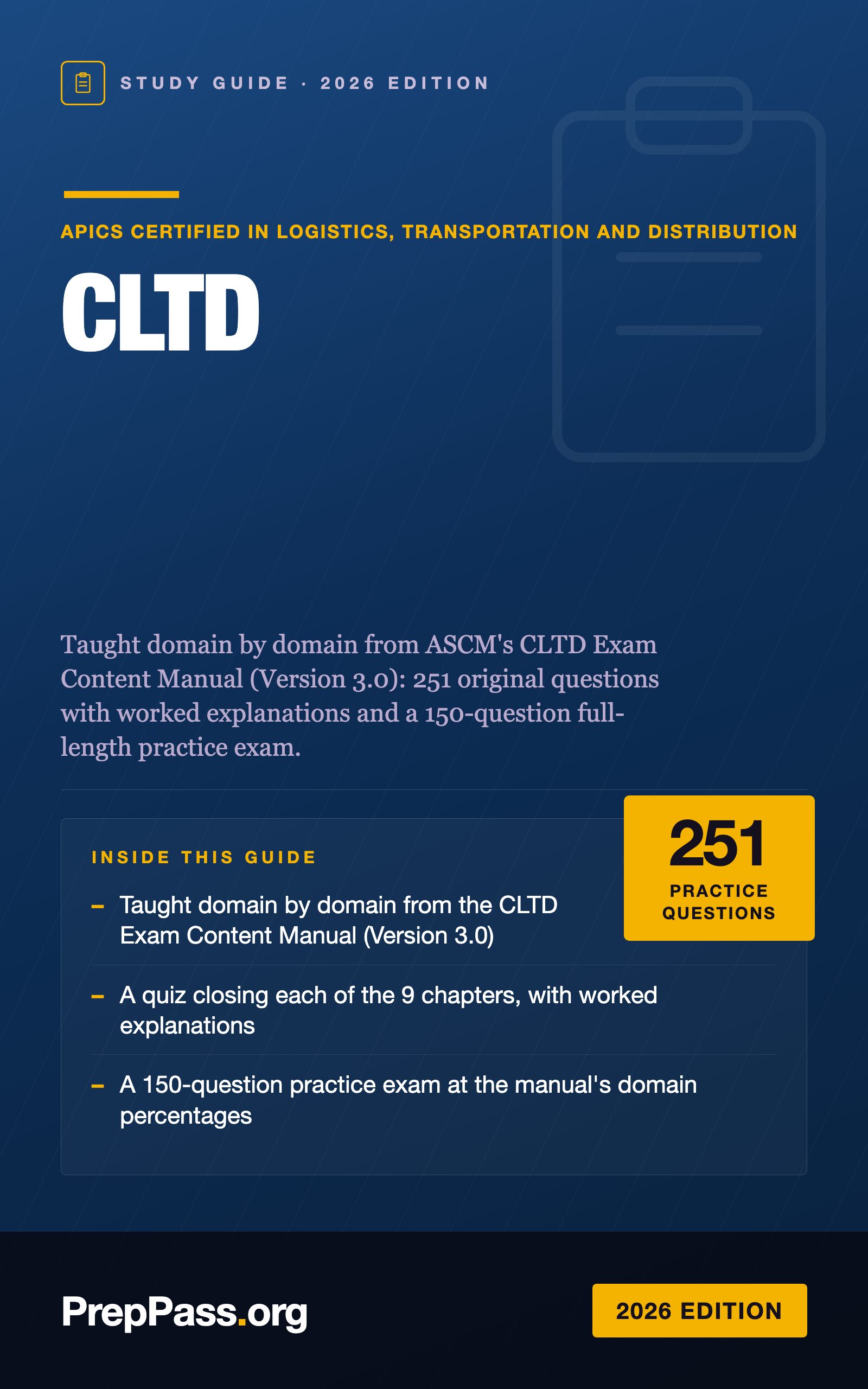 CLTD Study Guide — 2026 Edition cover