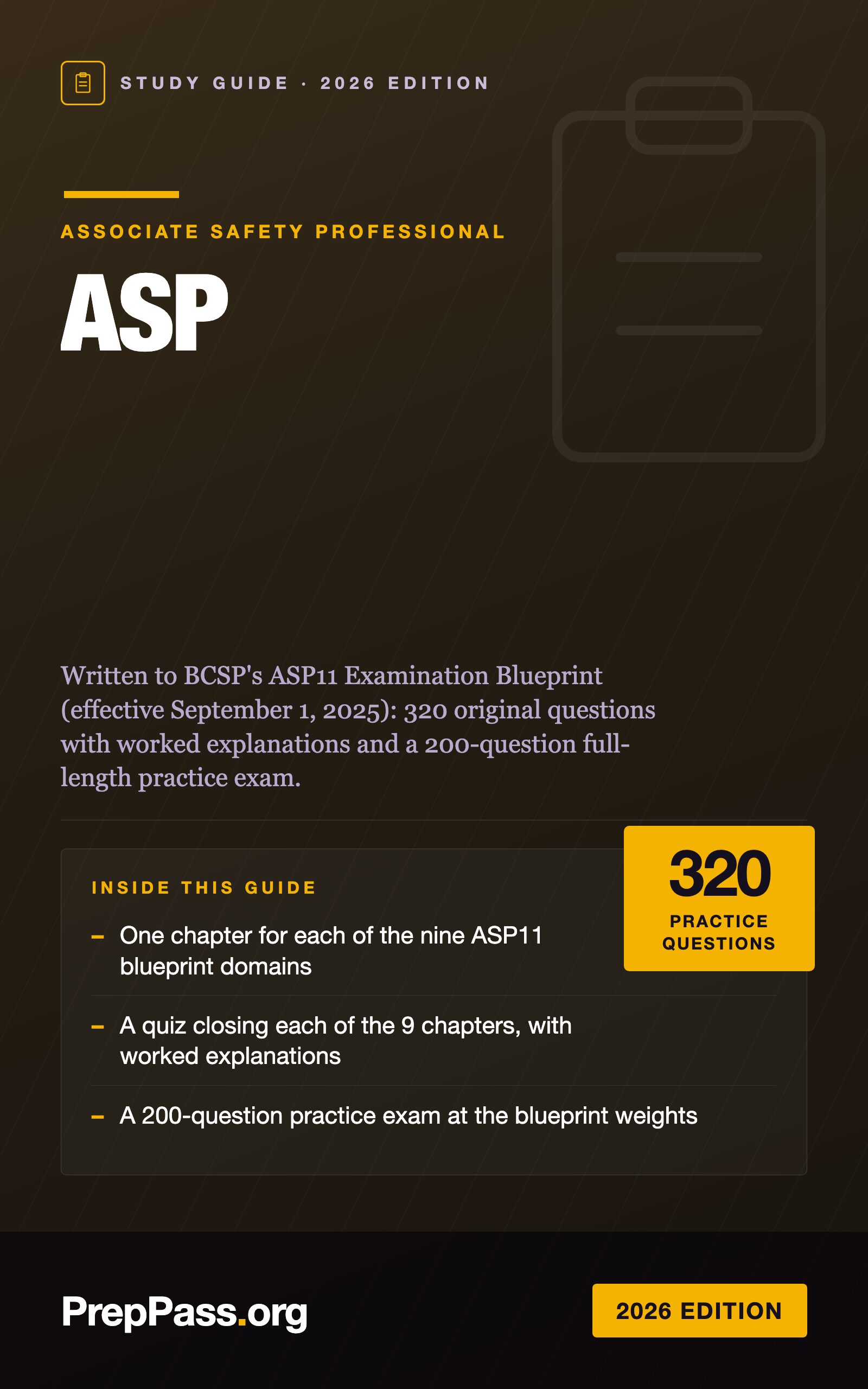 ASP Study Guide — 2026 Edition cover
