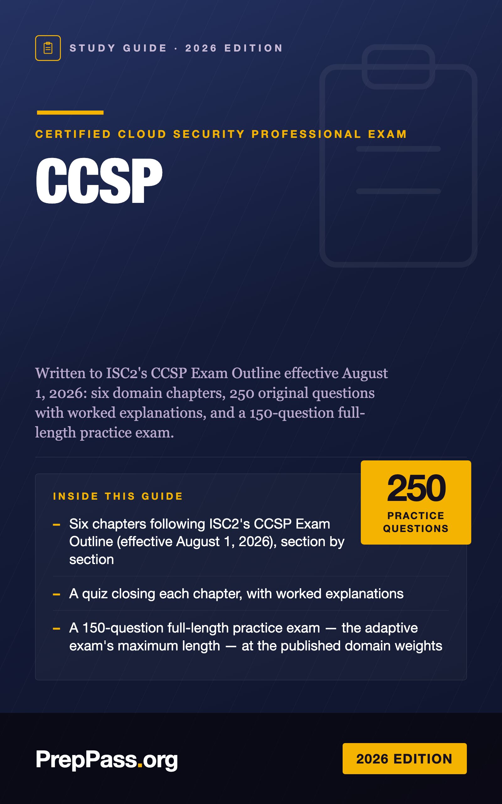 CCSP Study Guide — 2026 Edition cover