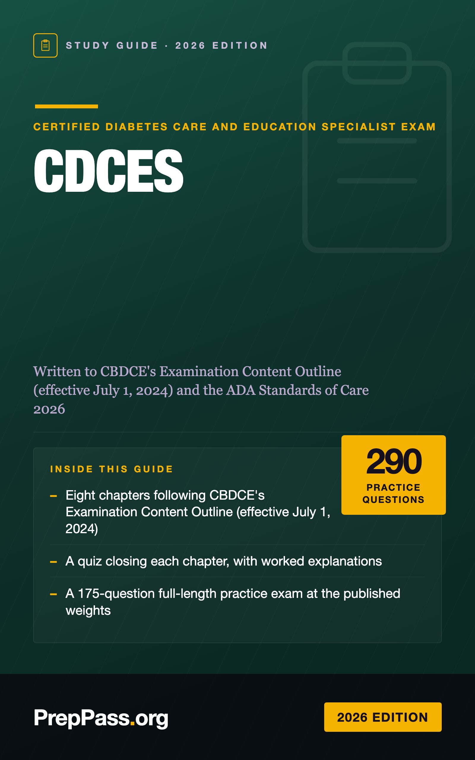 CDCES Study Guide — 2026 Edition cover