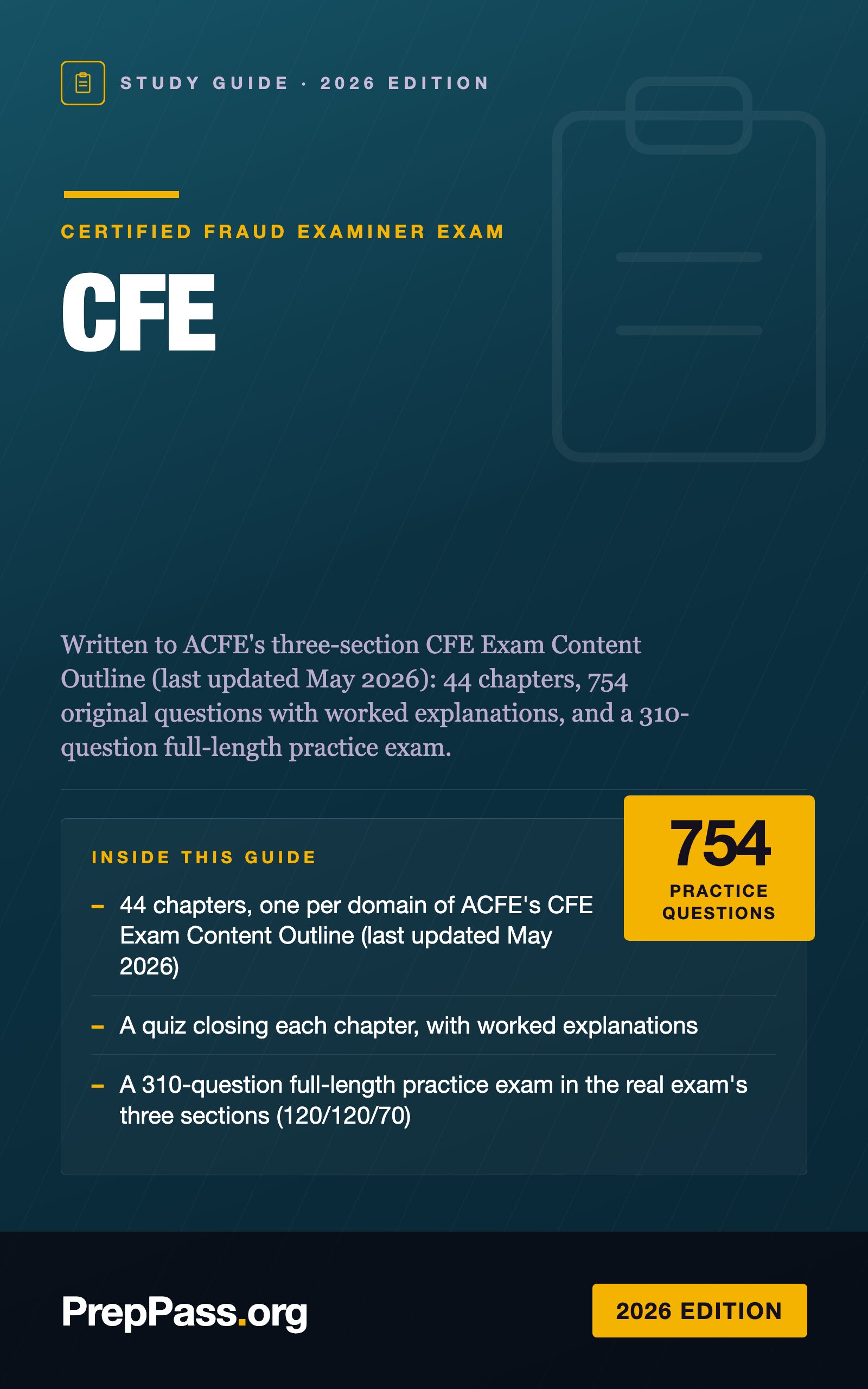 CFE Study Guide — 2026 Edition cover