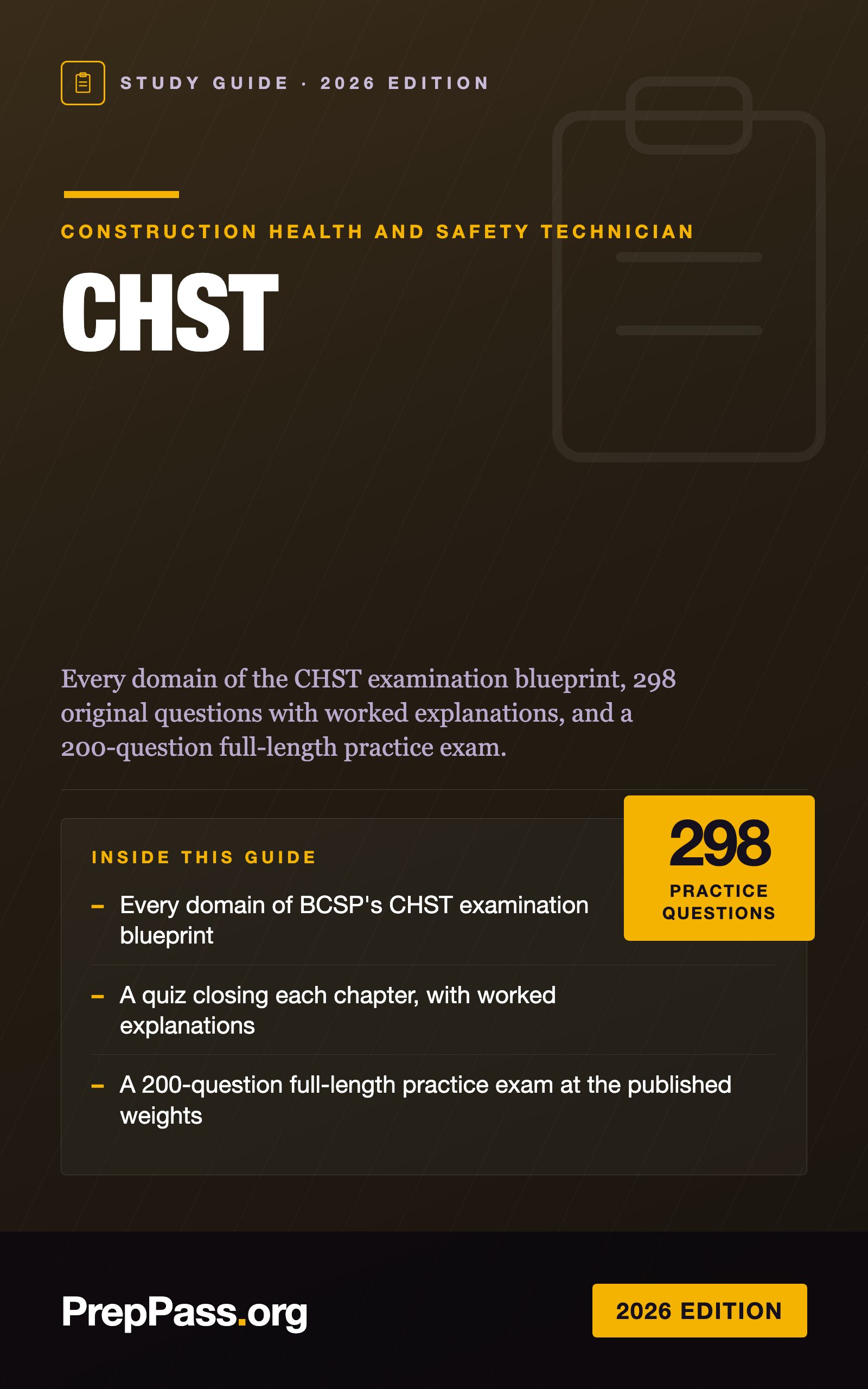 CHST Study Guide — 2026 Edition cover