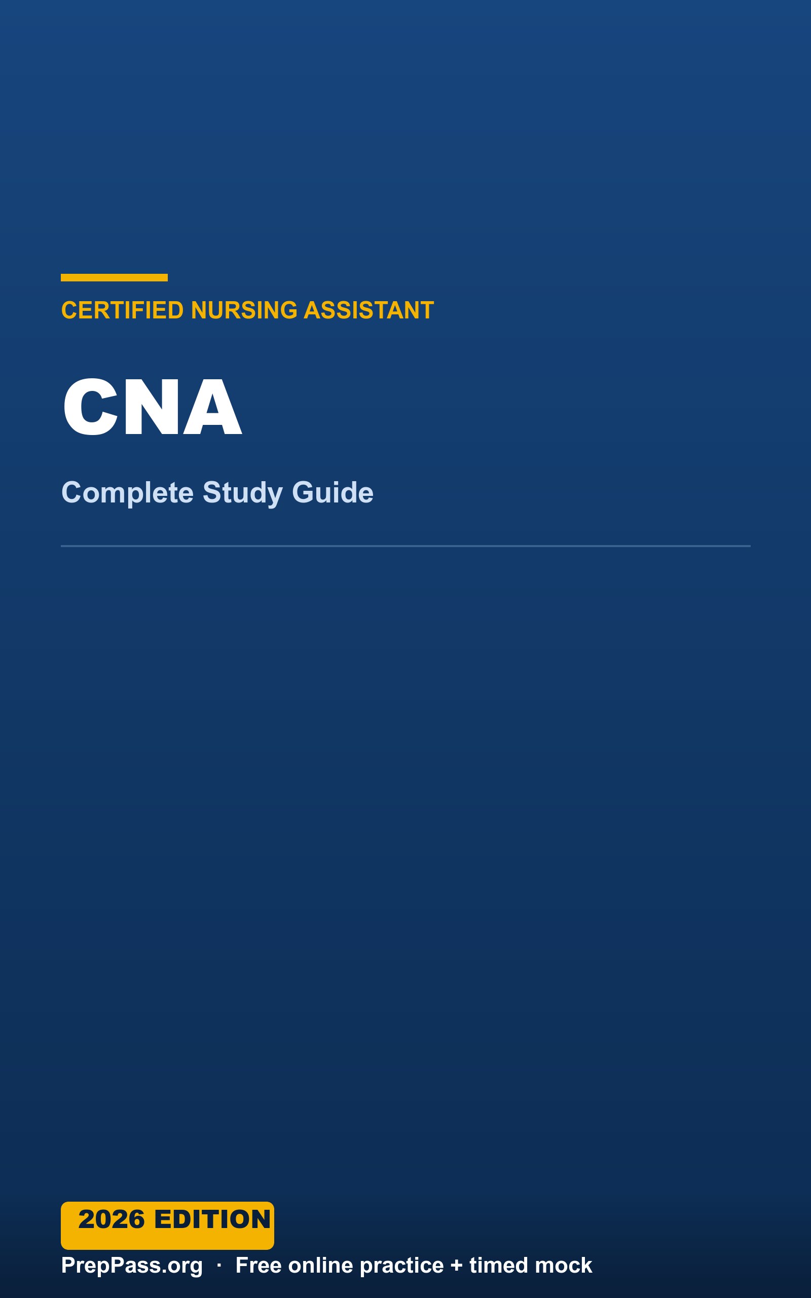CNA — Complete Study Guide (2026) cover