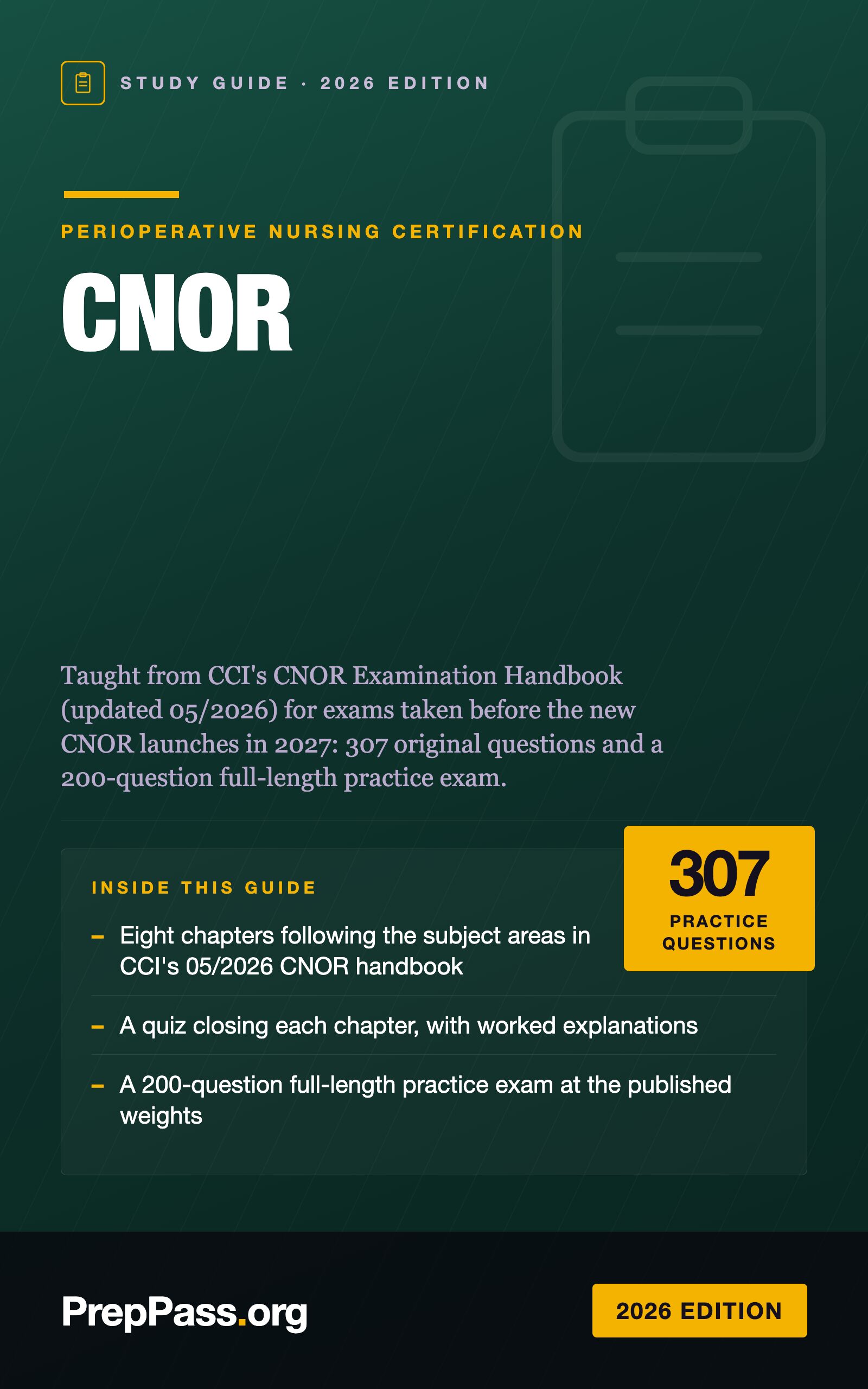 CNOR Study Guide — 2026 Edition cover