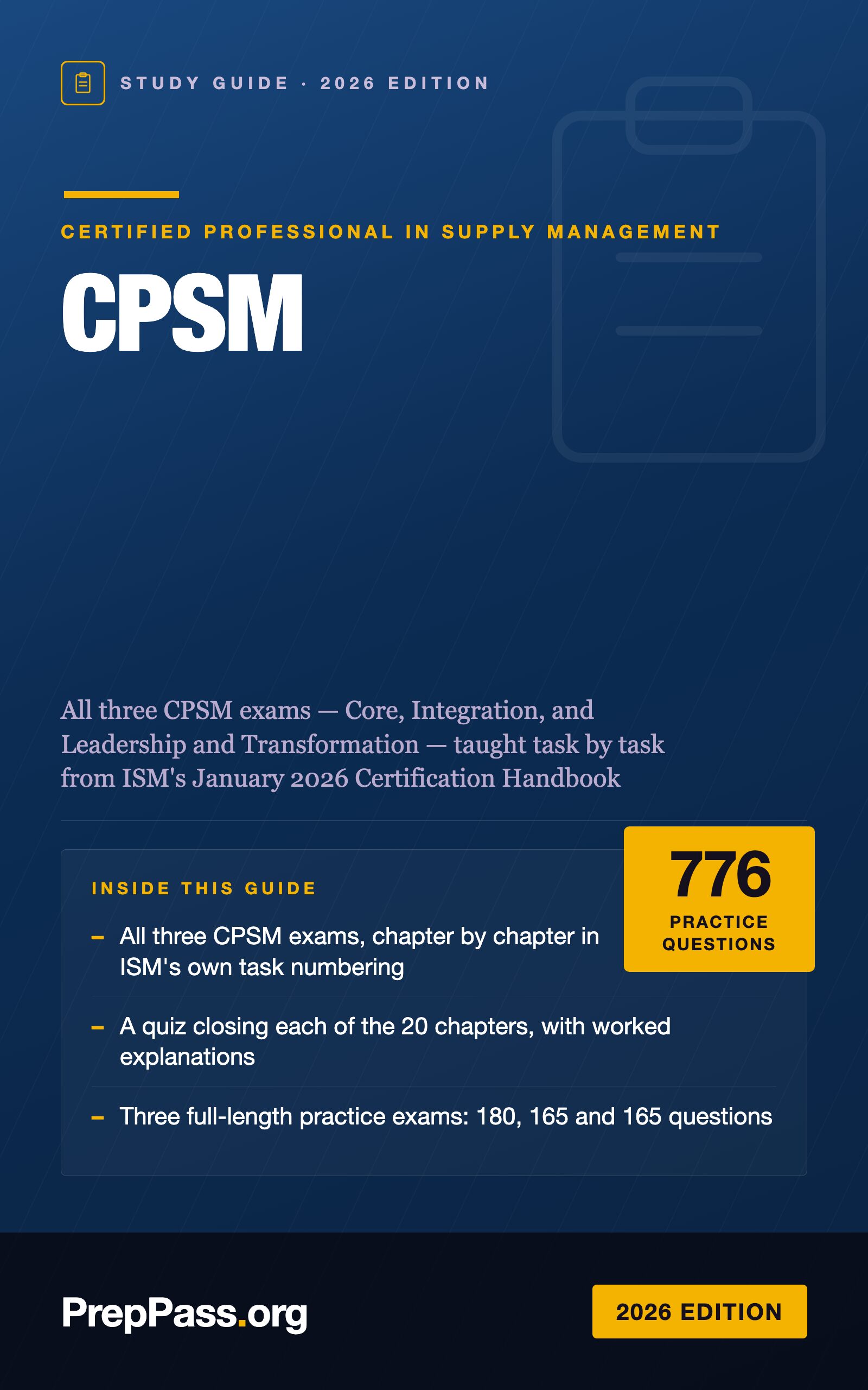 CPSM Study Guide — 2026 Edition cover