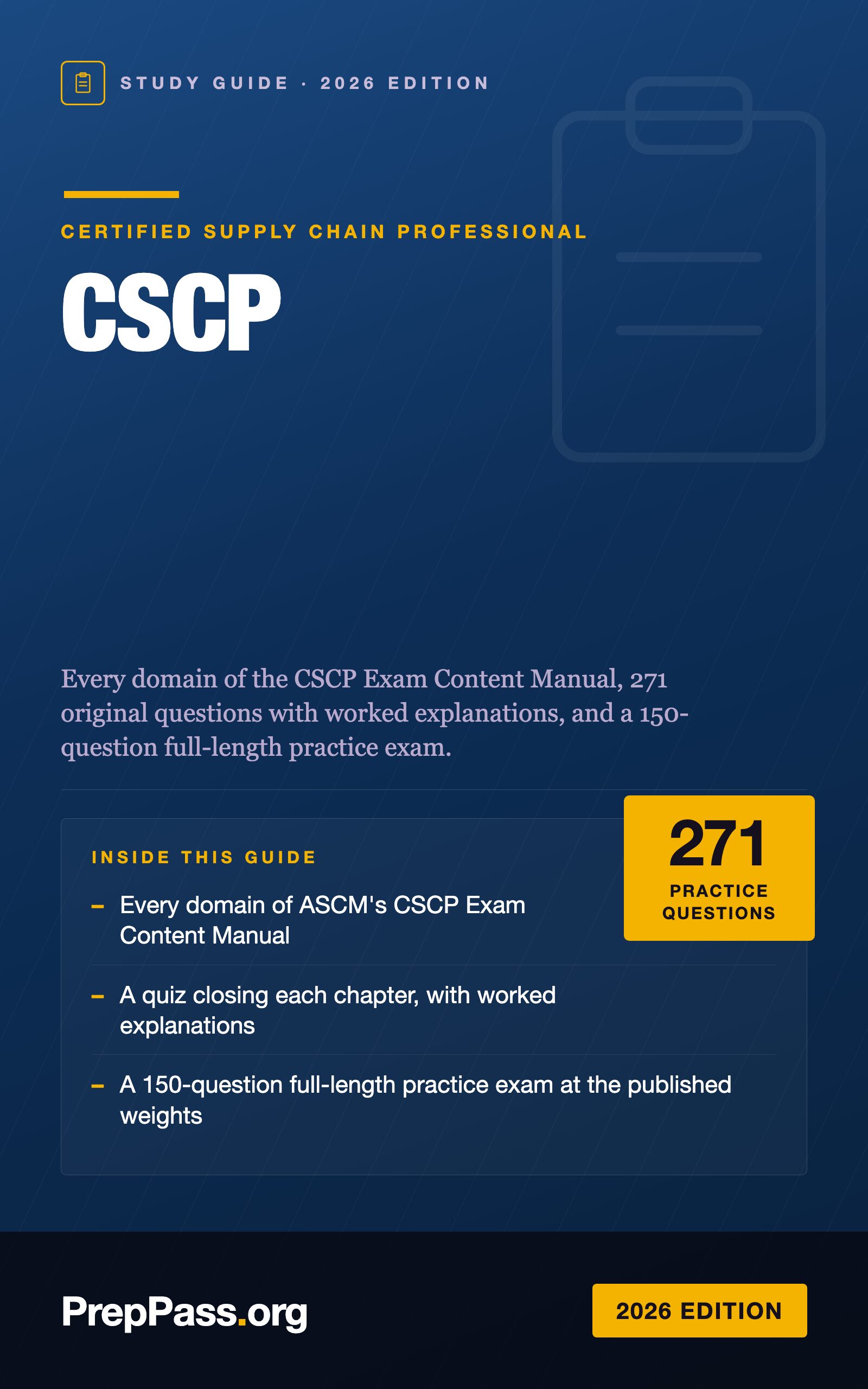 CSCP Study Guide — 2026 Edition cover