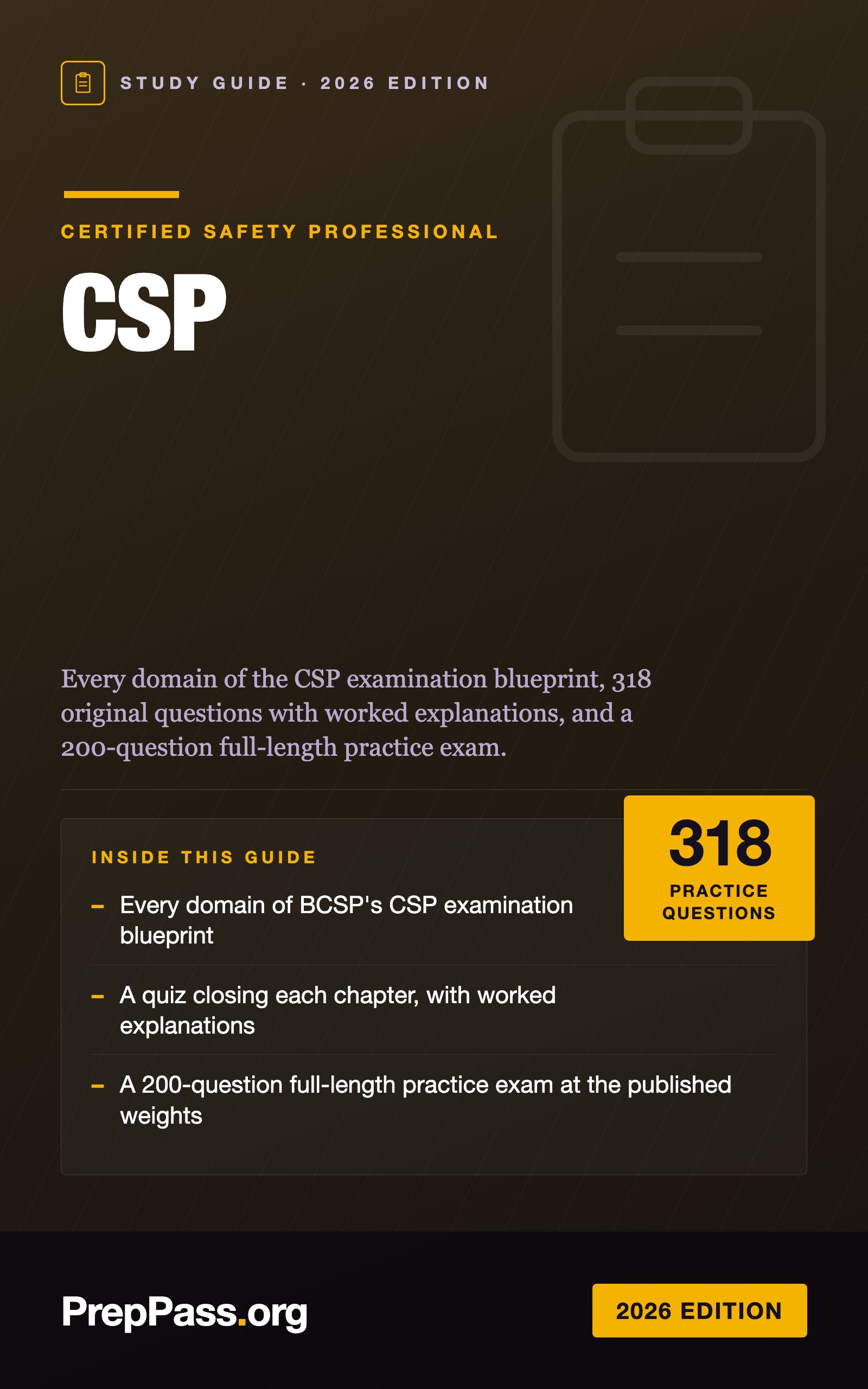 CSP Study Guide — 2026 Edition cover