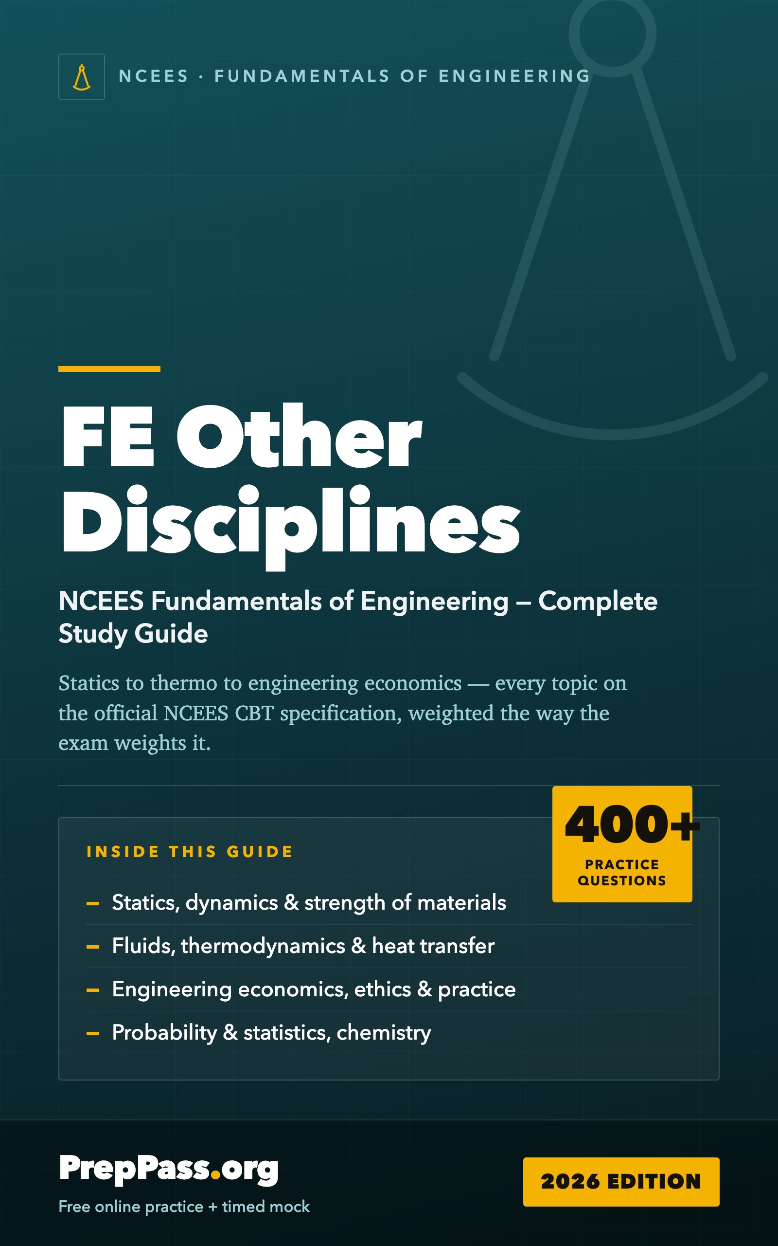 FE Other Disciplines — Complete Study Guide (2026) cover