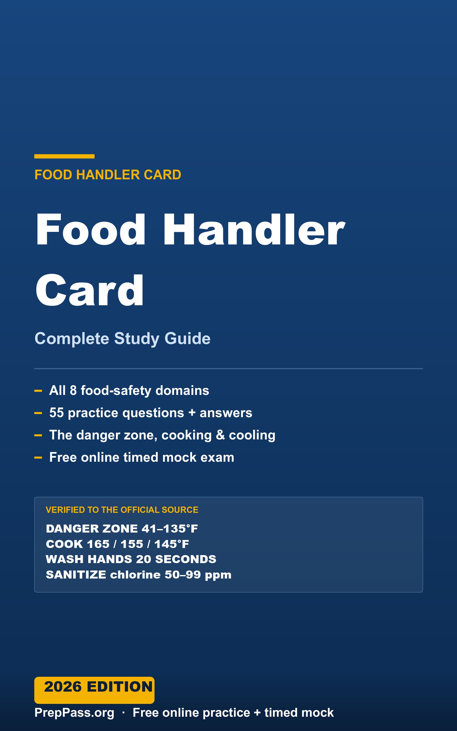 Food Handler Card — Complete Study Guide (2026) cover