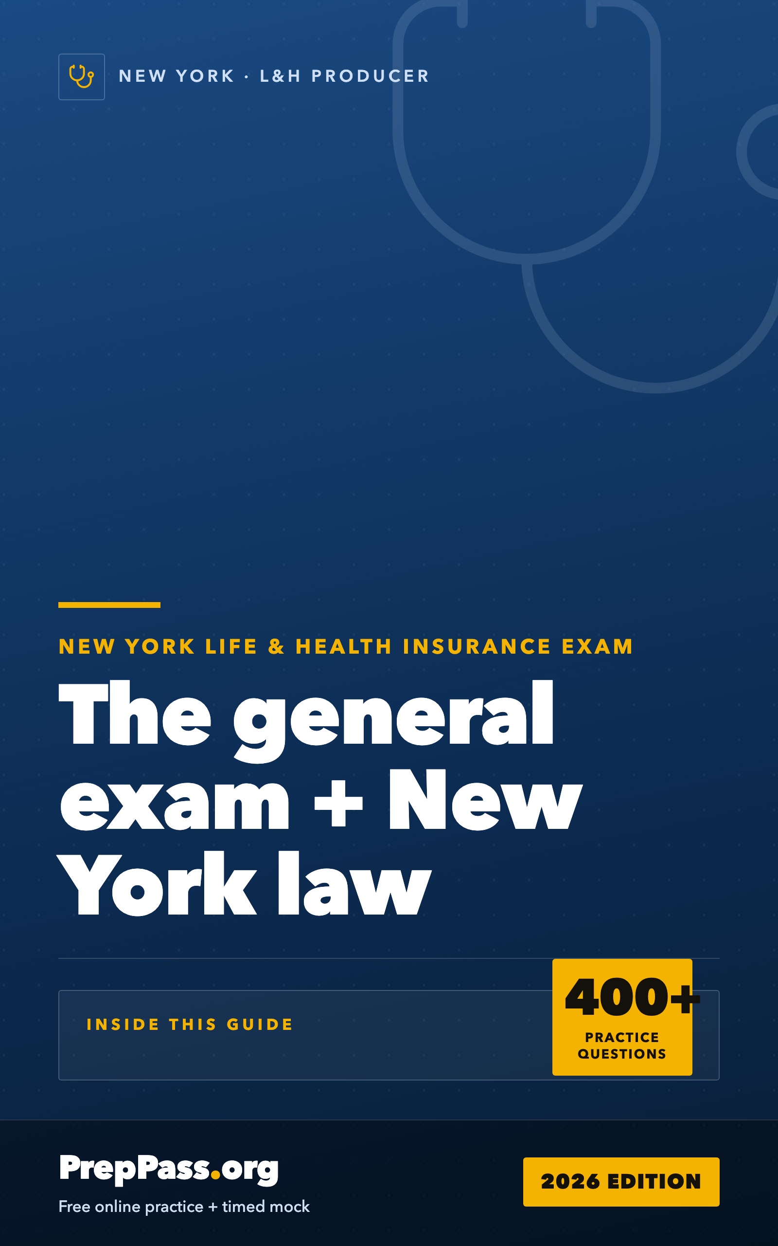 New York Life & Health Insurance Producer Exam — Complete Study Guide (2026) cover