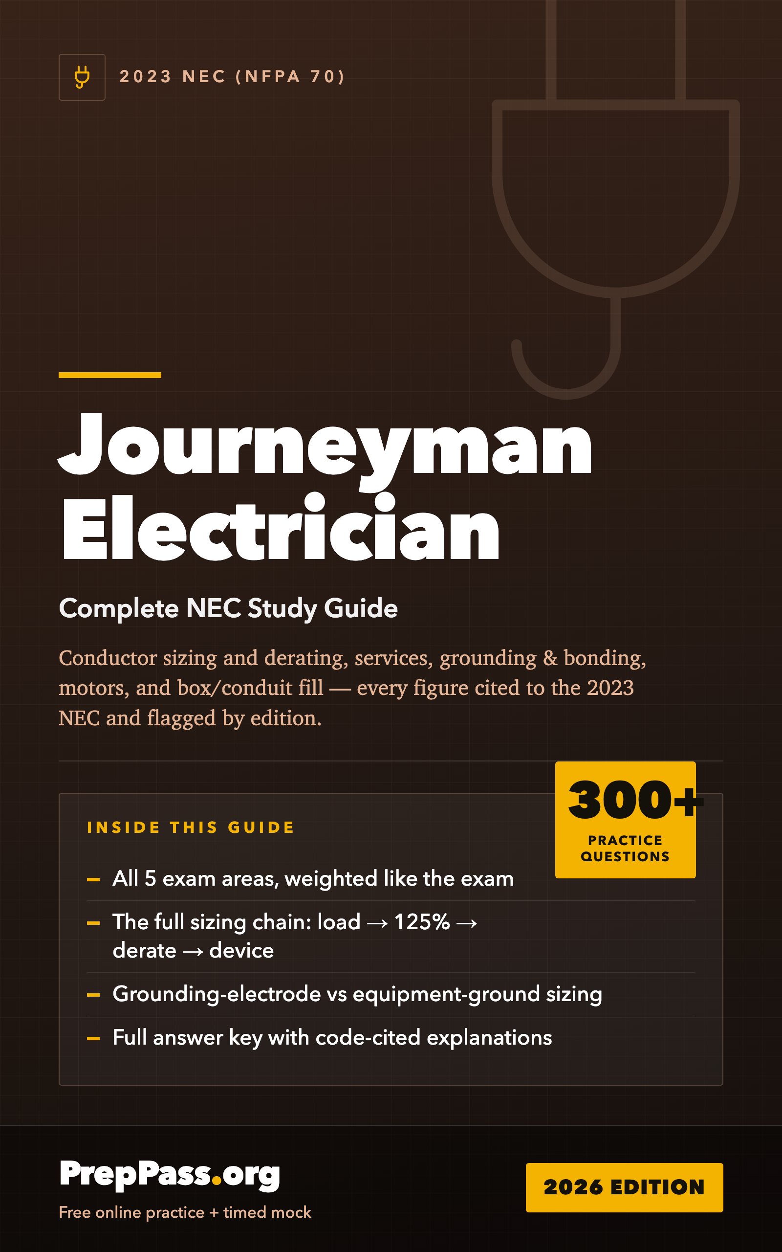 Journeyman Electrician — Complete NEC Study Guide (2026) cover