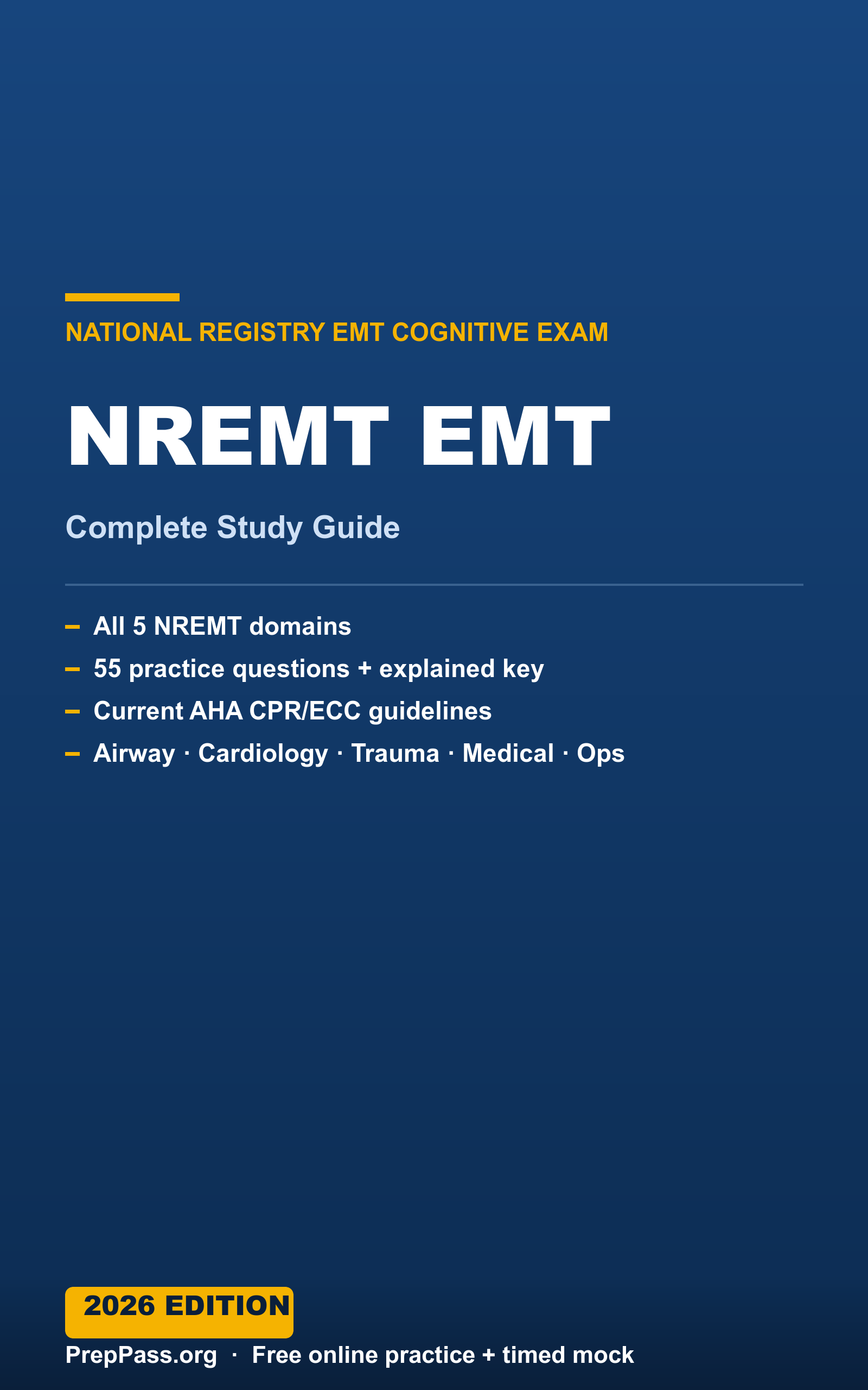 NREMT EMT — Complete Study Guide (2026) cover