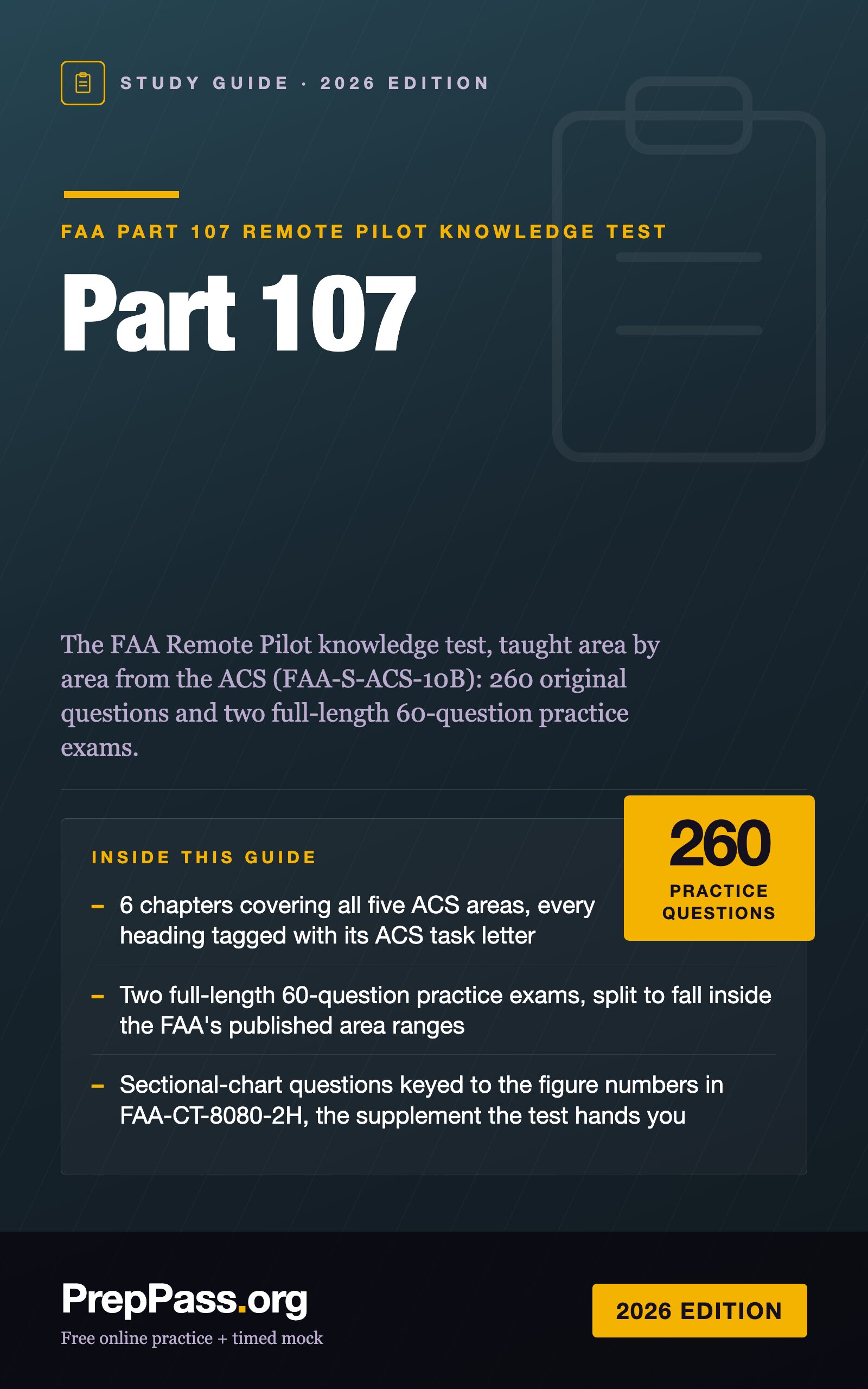 Part 107 Study Guide — 2026 Edition cover