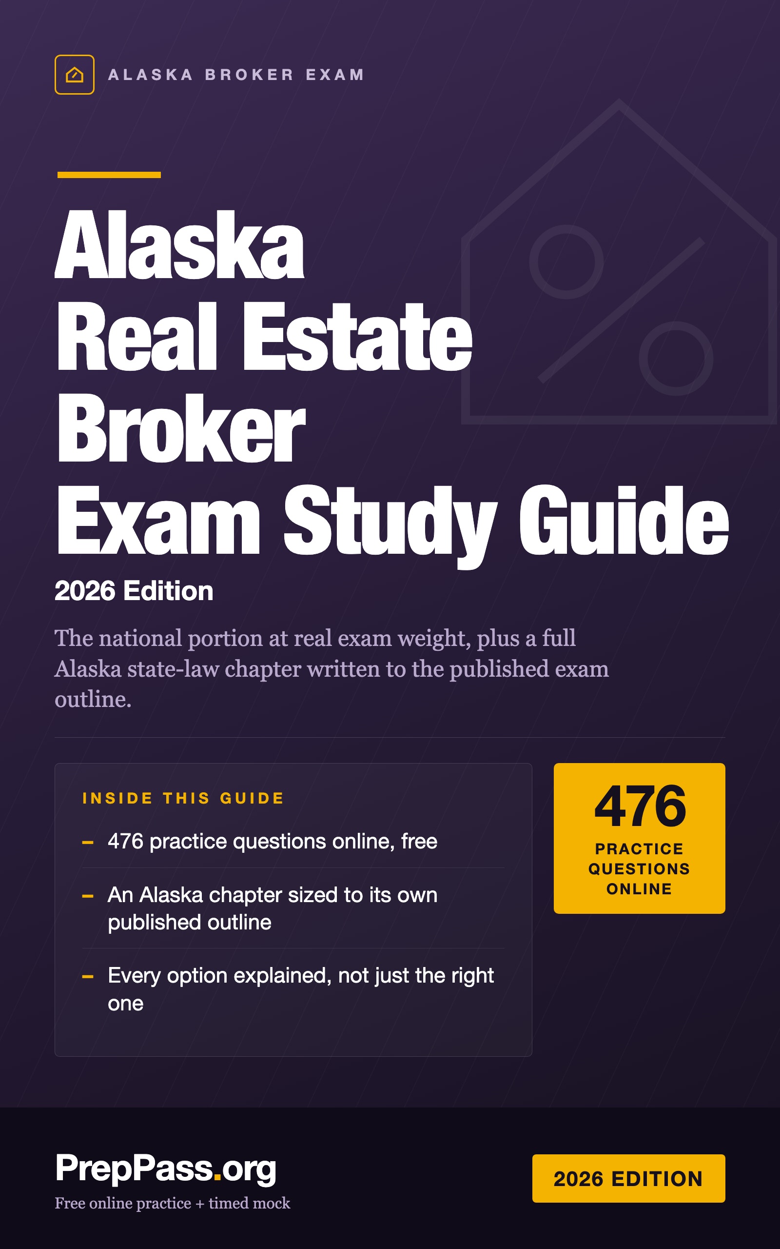 Alaska Real Estate Broker Exam Study Guide (2026) cover
