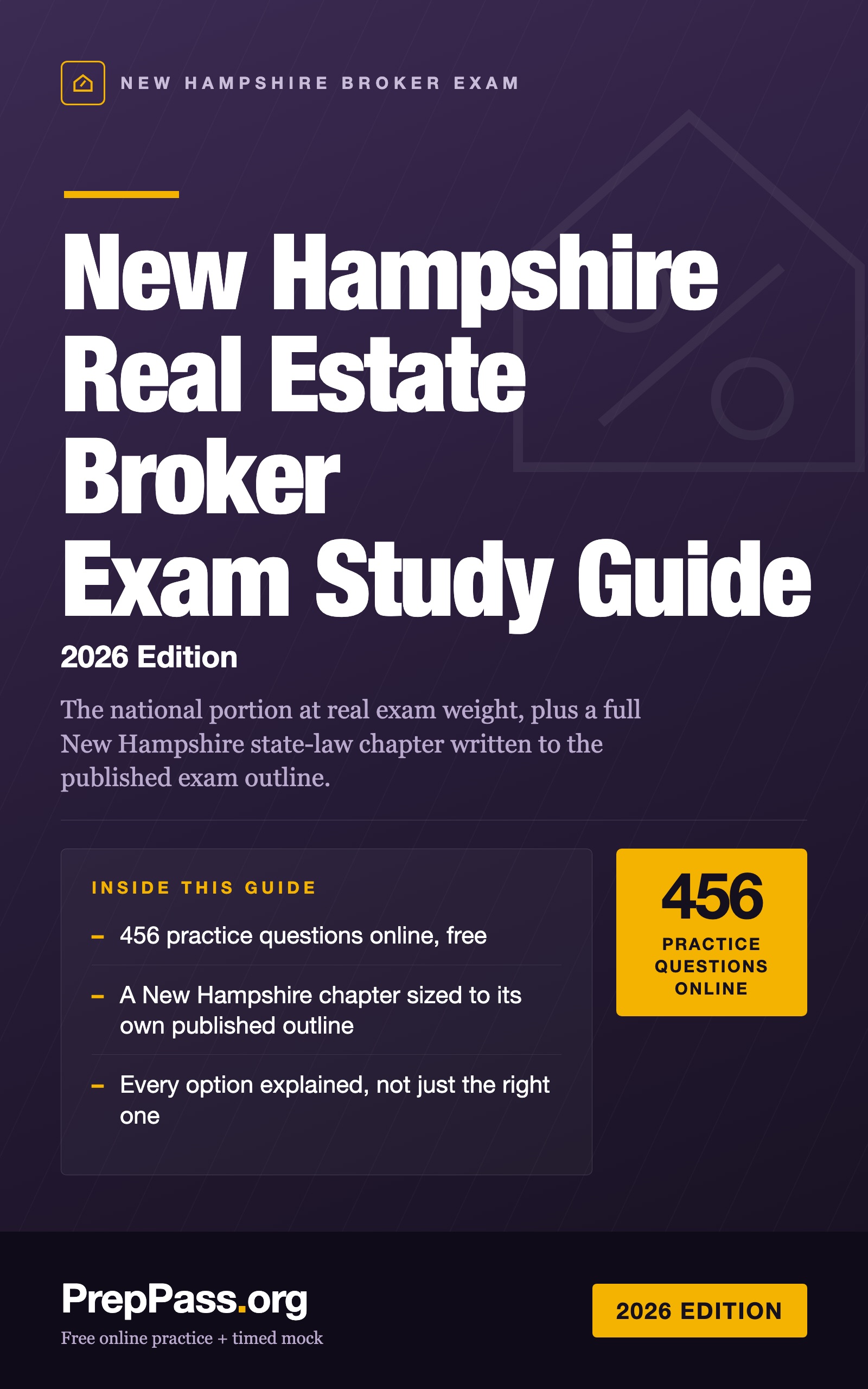 New Hampshire Real Estate Broker Exam Study Guide (2026) cover