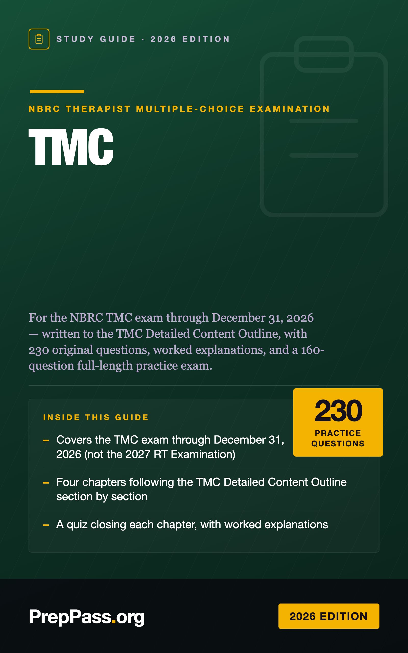 TMC Study Guide — 2026 Edition cover