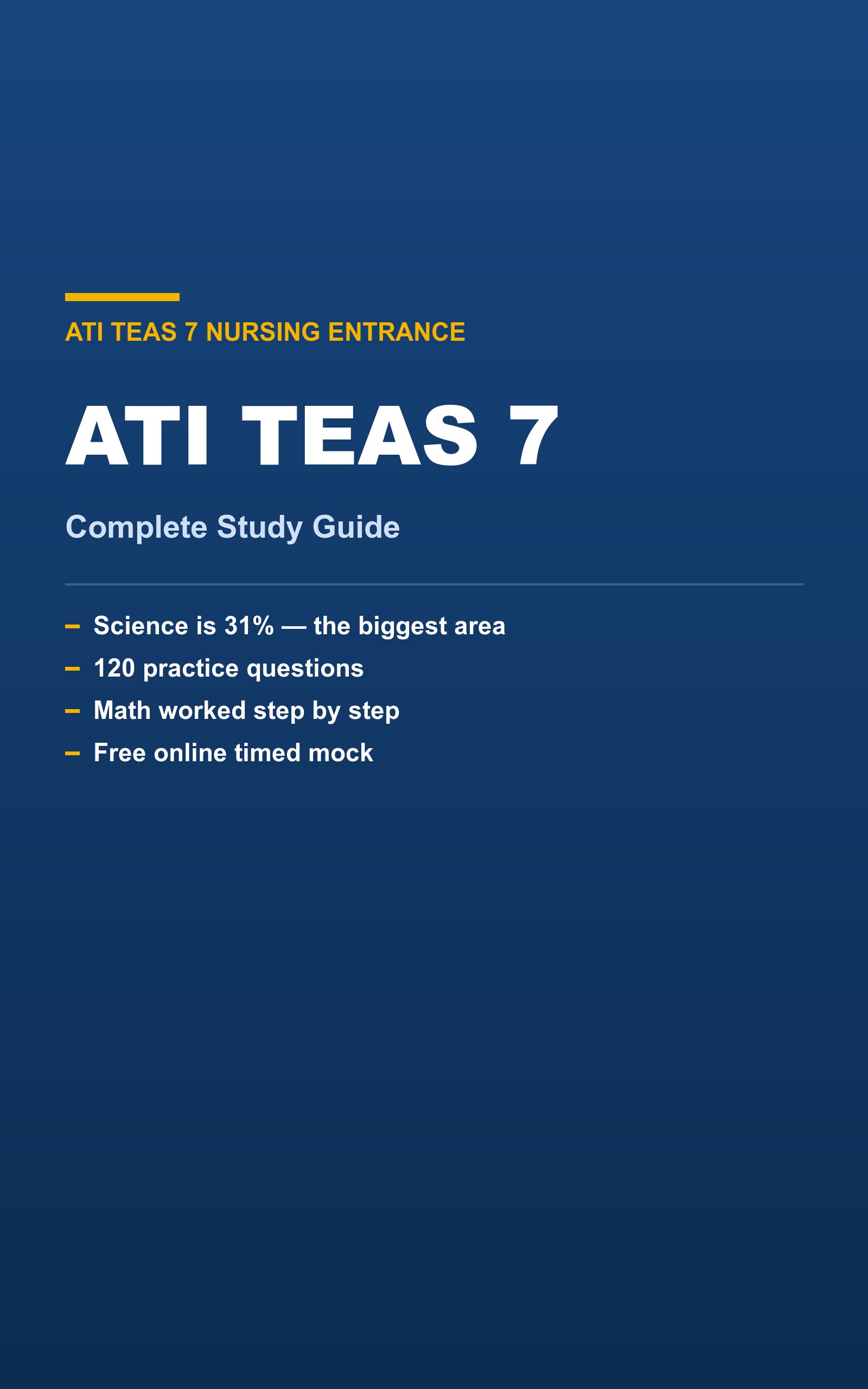 ATI TEAS 7 Exam — Complete Study Guide (2026) cover