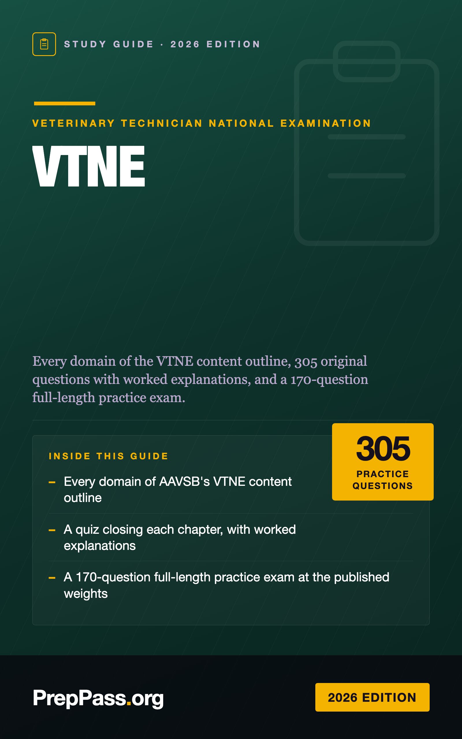 VTNE Study Guide — 2026 Edition cover